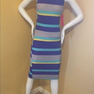 Striped Midi dress